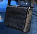 Мужская сумка мессенджер Louis Vuitton мужской кожа swift черный,серебристый 41190
