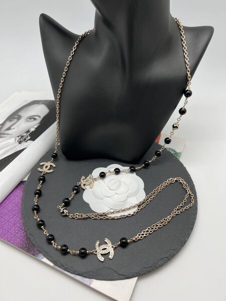Колье Chanel черный 175841-2