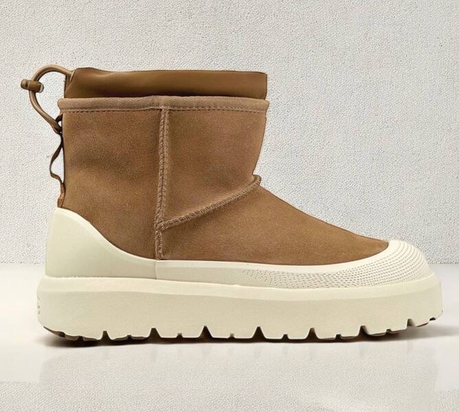 Угги Ugg Classic Mini Weather Hybrid женский замша бежевый 165210