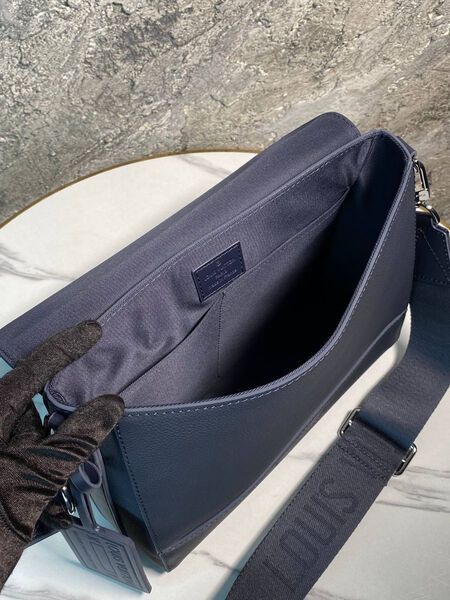 Мужская сумка мессенджер Louis Vuitton мужской кожа синий 169880-5
