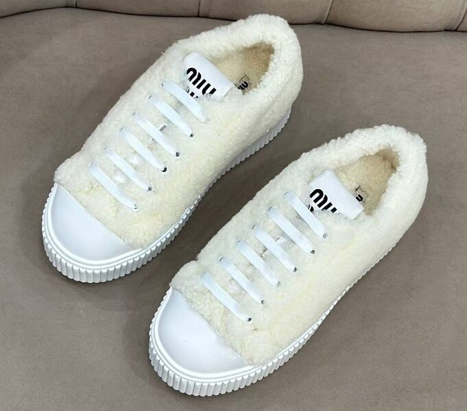 Кеды Miu Miu женский белый 127840