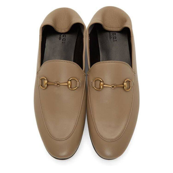 Лоферы Gucci женский кожа бежевый 99951-6
