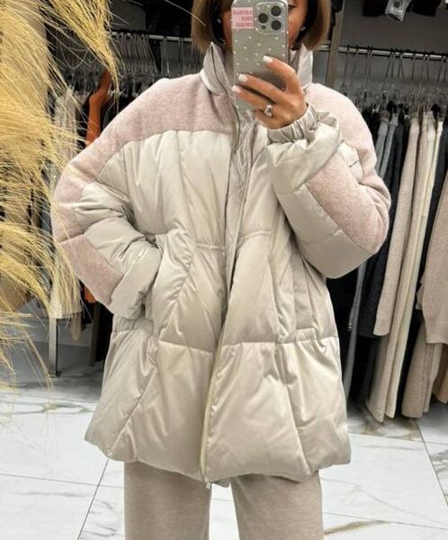 Пуховик Loro Piana женский графитовый 164984