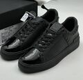 Мужские кеды Balmain мужской кожа swift черный 131229