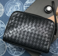 Мужской клатч Bottega Veneta мужской кожа черный 51308-1