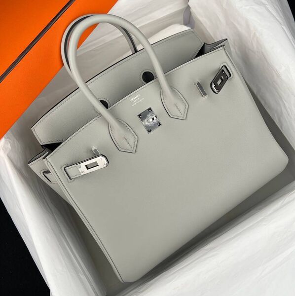 Сумка Hermès Birkin 30 женский кожа графитовый 174093