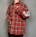 Мужская рубашка утепленная Chrome Hearts мужской бордовый 133099-1