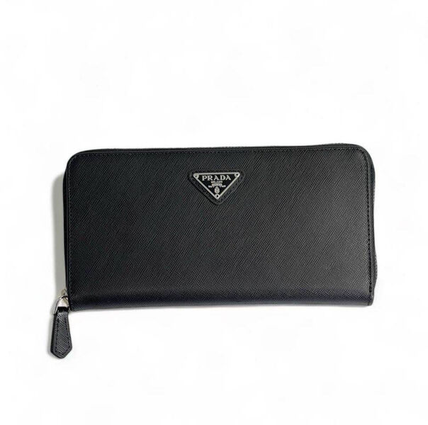 Мужской портмоне Prada мужской кожа черный 108567-3