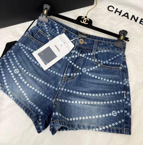 Шорты Chanel женский джинса синий 185248