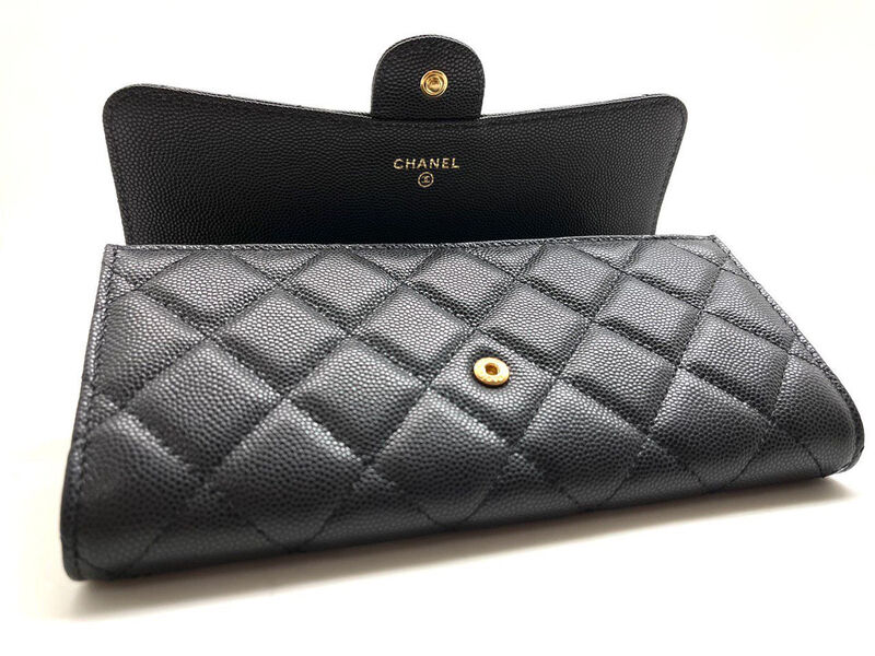 Кошелек Chanel женский кожа черный 101564-2