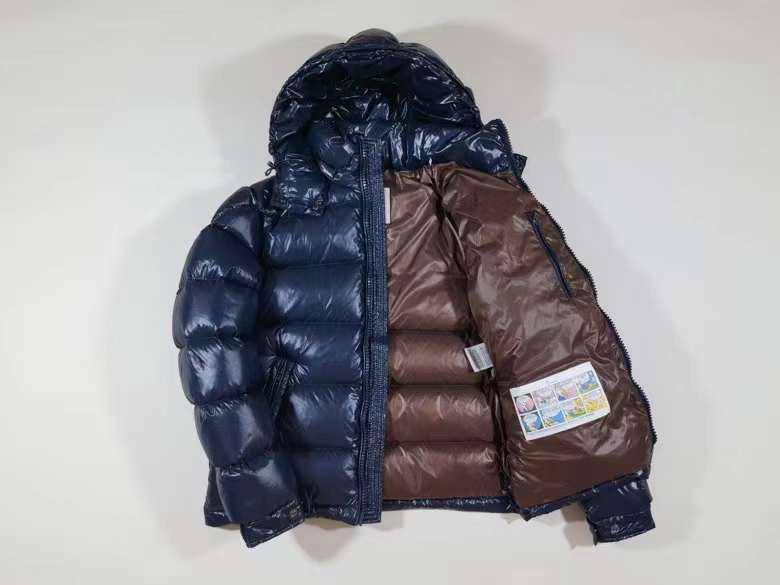 Мужской пуховик Moncler мужской синий 166513-2