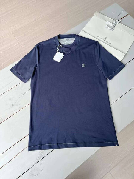 Мужская футболка Brunello Cucinelli мужской синий 155109-5