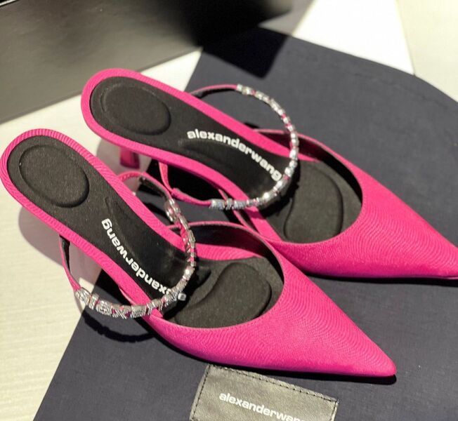 Туфли Alexander Wang женский текстиль розовый 109254