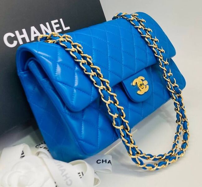 Сумка Chanel 2.55 женский кожа бирюзовый 172213