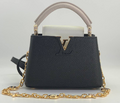 Сумка Louis Vuitton Capucines женский кожа черный 96958-1