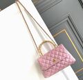 Сумка Chanel женский кожа chèvre розовый 157329