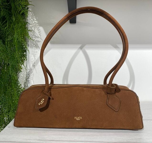 Сумка Alaïa женский замша бежевый 194548