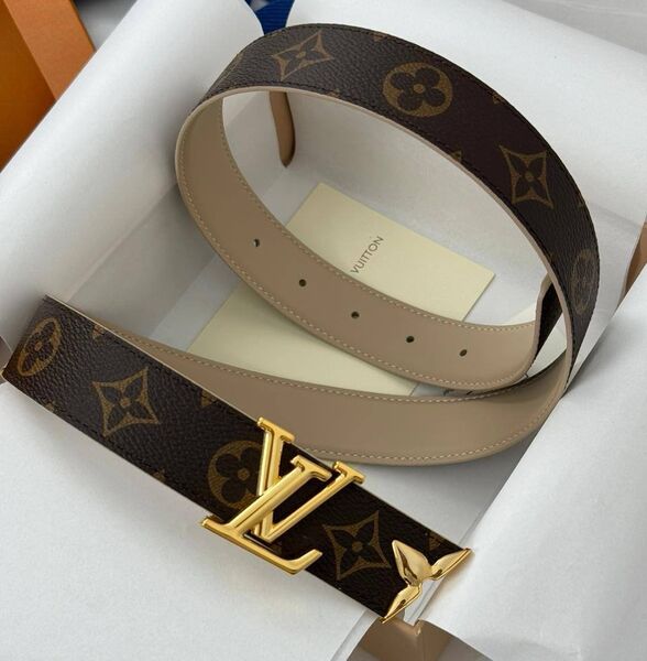 Женский ремень Louis Vuitton женский канва бежевый 139118