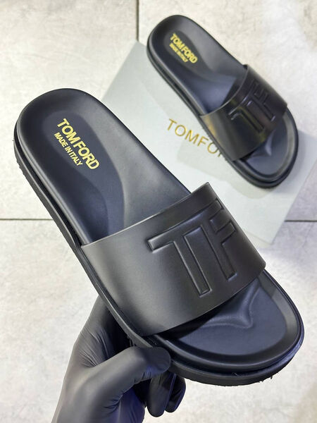 Мужские шлепки Tom Ford мужской черный 173581-2