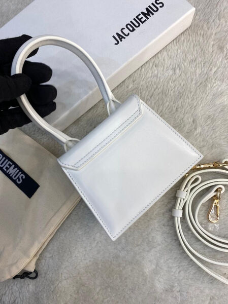 Сумка Jacquemus Mini женский кожа белый 97236