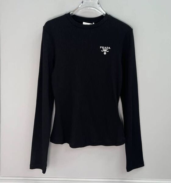 Лонгслив Prada женский черный 130075