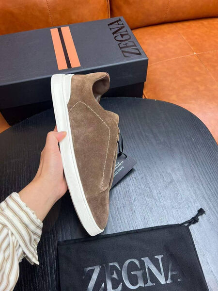 Мужские кеды Zegna мужской замша 165760-3