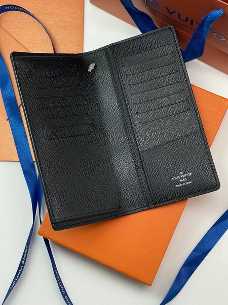 Мужской купюрник Louis Vuitton мужской кожа черный 51905-3