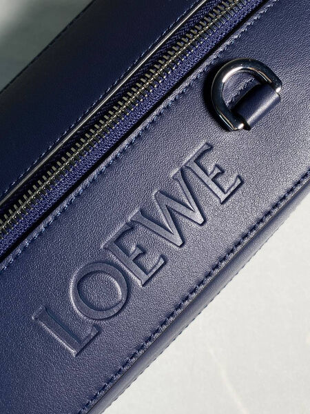 Мужская сумка слинг Loewe мужской кожа синий 168899-5