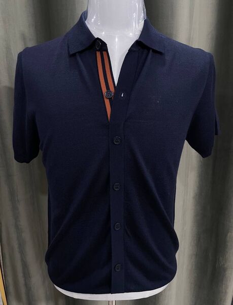 Мужское поло Zegna мужской синий 178141