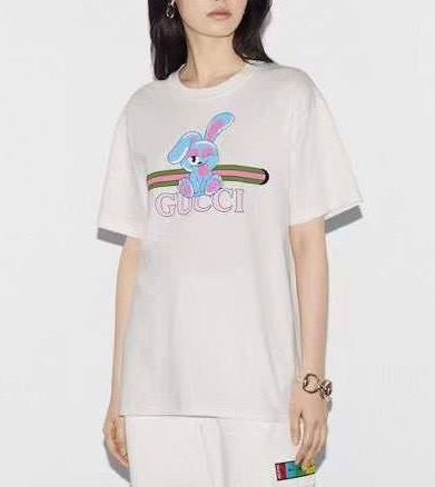Футболка Gucci женский белый 145937