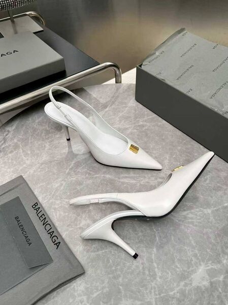 Женские туфли Balenciaga женский кожа белый w3372700-1-4