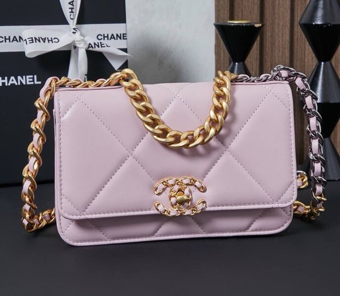 Сумка Chanel женский кожа розовый 201991