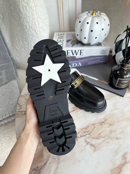 Дерби Christian Dior женский кожа черный 92519-6
