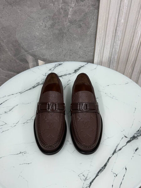 Мужские лоферы Louis Vuitton мужской кожа 185753-3