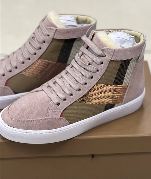 Кроссовки Burberry женский текстиль 33025-8