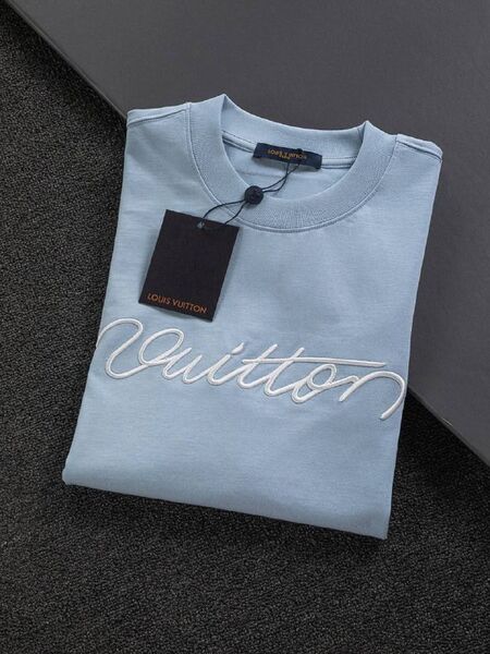 Мужская футболка Louis Vuitton мужской голубой j1824015-1-3
