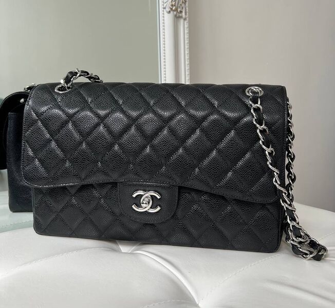 Сумка Chanel Jumbo женский кожа черный 140485