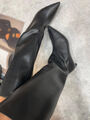Сапоги Jil Sander женский кожа черный 127528-4