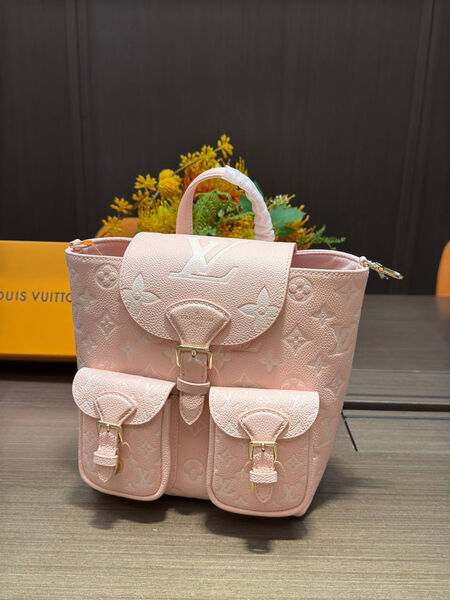 Рюкзак Louis Vuitton женский кожа розовый 174080-2
