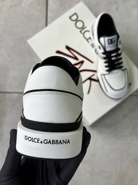 Мужские кроссовки Dolce & Gabbana мужской кожа белый 163494-4