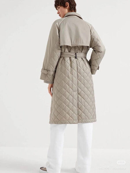 Плащ Brunello Cucinelli женский графитовый 157099-2