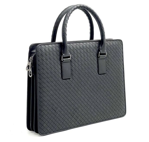 Мужской портфель Bottega Veneta мужской кожа черный 150123