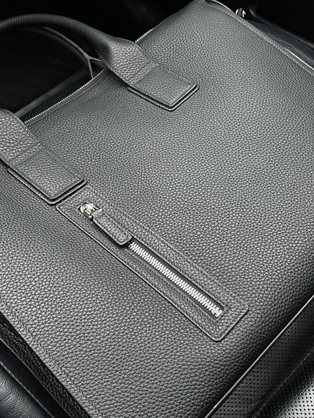 Мужской портфель Hermès мужской кожа черный 96807-4