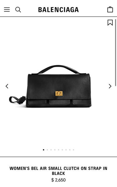 Сумка Balenciaga Bel Air женский кожа черный 180857-2