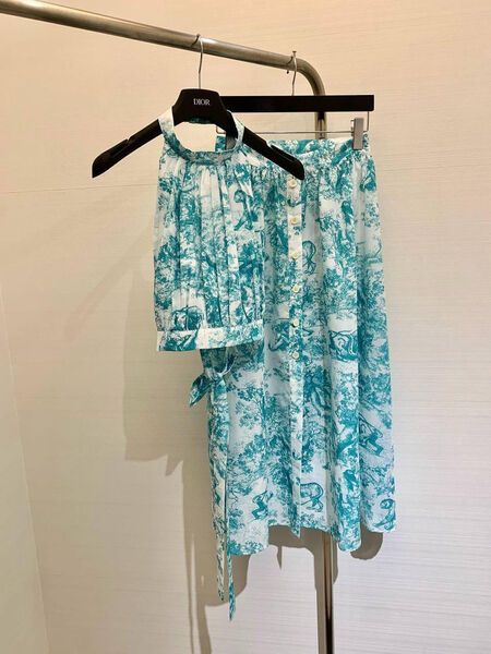 Костюм Christian Dior женский бирюзовый 153899-3