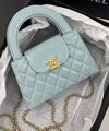 Сумка Chanel женский кожа бирюзовый 192636-1