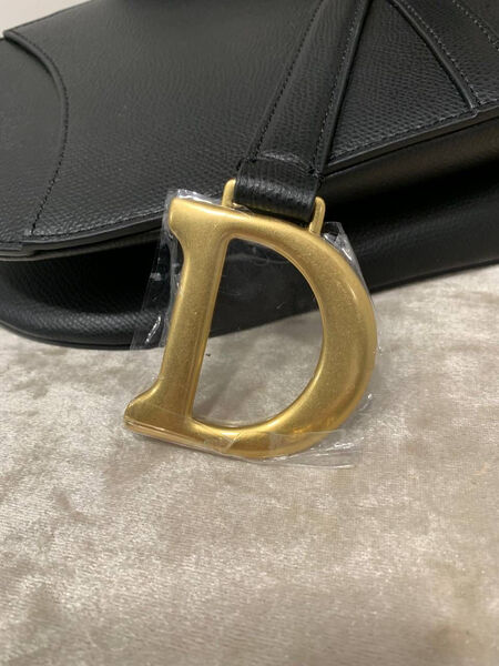 Сумка Dior Saddle женский кожа черный 74392-5