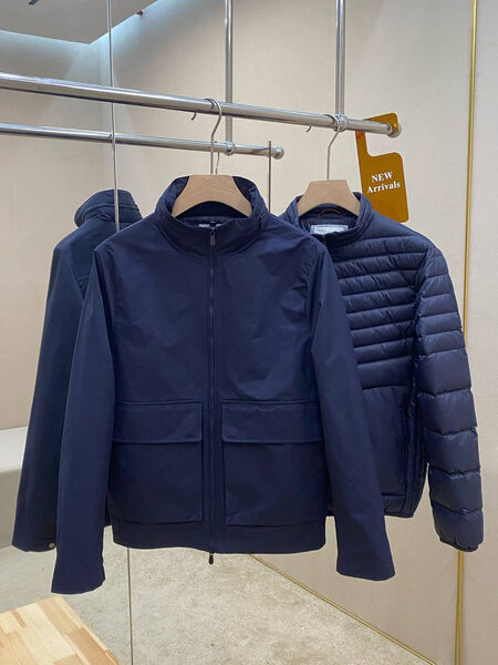 Мужская куртка Brunello Cucinelli мужской синий 173093-5