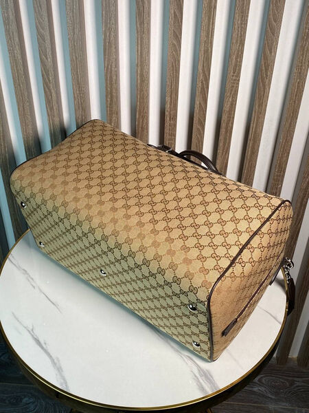 Дорожная сумка Gucci мужской кожа бежевый 167107-3