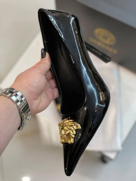 Туфли Versace женский кожа черный 81715-3